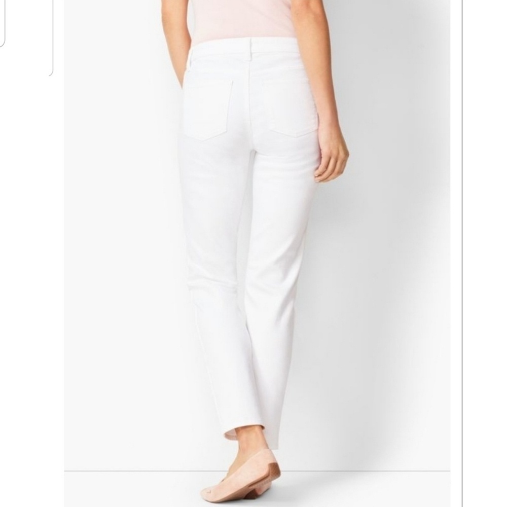 Talbots Heritage white slim ankle Jeans size 16P - Picture 3 of 8